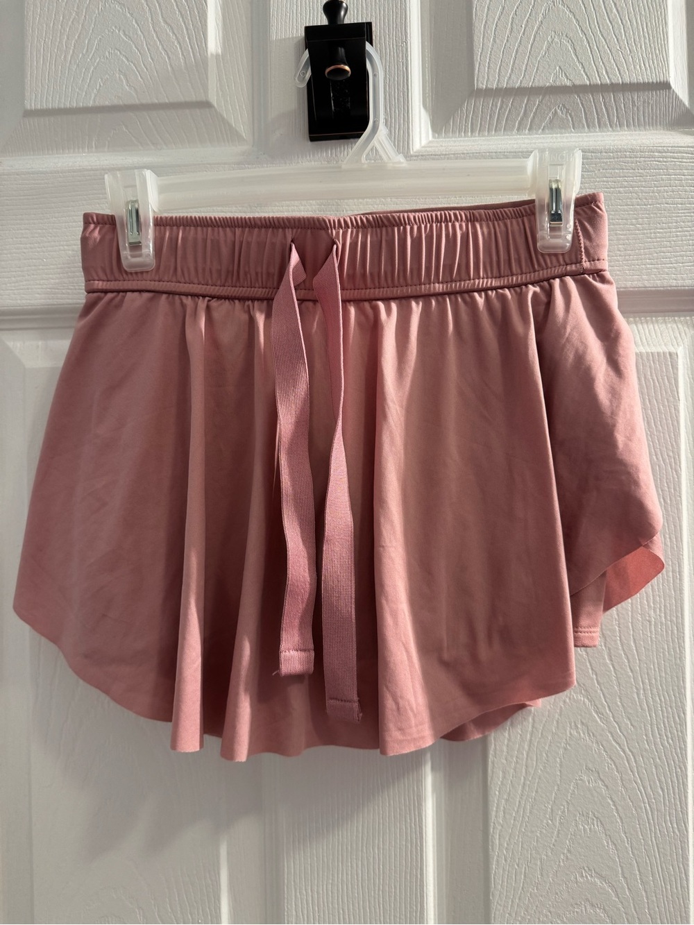 Zenana Dusty Rose Athletic Skort with Drawstring